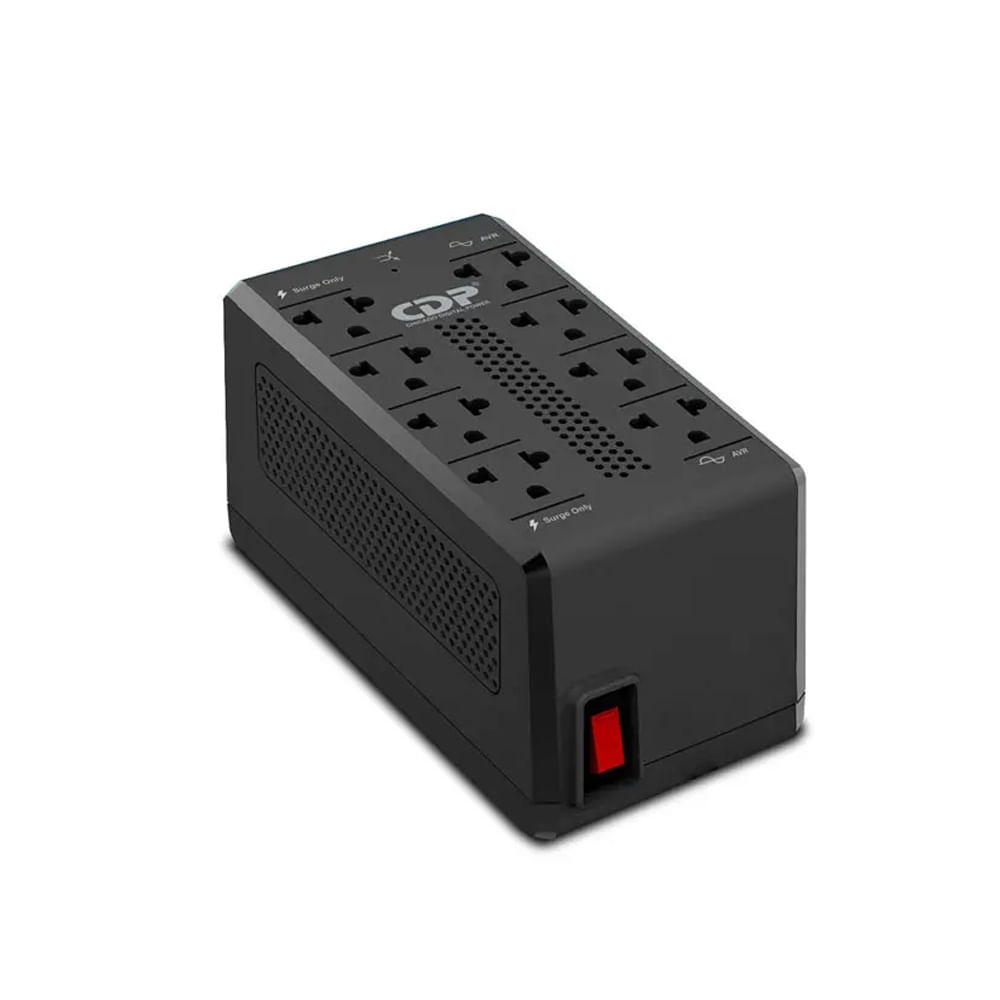 Estabilizador RAVR 900VA 450W con 8 Salidas - Protección Eficiente para Tus Dispositivos