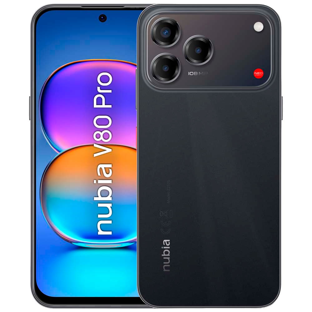 Smartphone ZTE V80 Pro 6.75"" 8GB 256GB 108M+2M+AI camera Negro