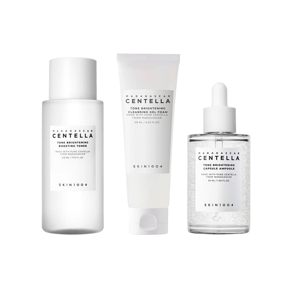 Tone Brightening Gel Foam 125ml + Toner 210ml + Ampoule 50ml SKIN1004