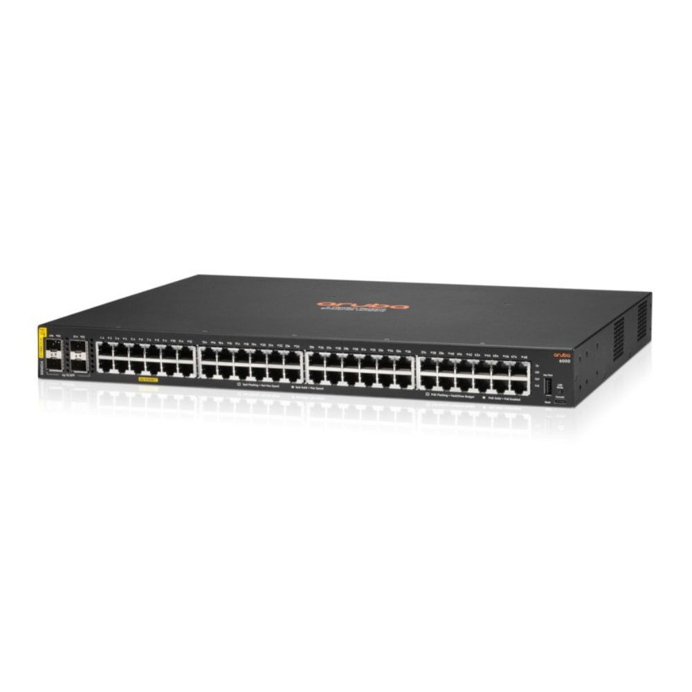 Switch Hp R8n85a Aruba 6000 48g Poe Cl4 370 Watts 4sfp
