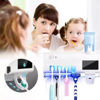 Dispensador Pasta Dental UV Con Porta Cepillos