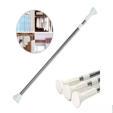 Barra Cortina Baño Ajustable Sin Perforar