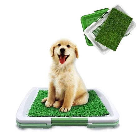 Baño Sanitario para Mascotas Bandeja con Pasto Entrenamiento para Perros