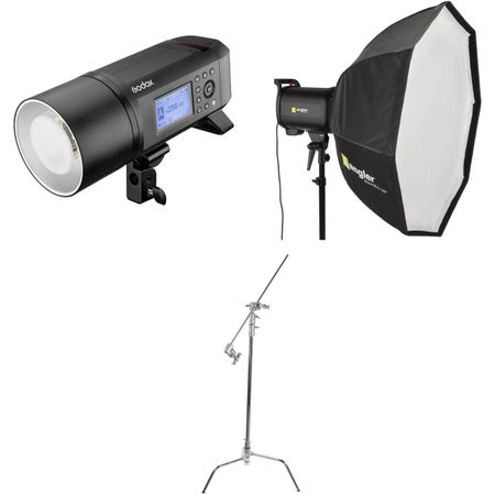 Kit de Monolight Godox Ad600Pro Witstro con Batería Softbox Y C Stand 1445050-REG