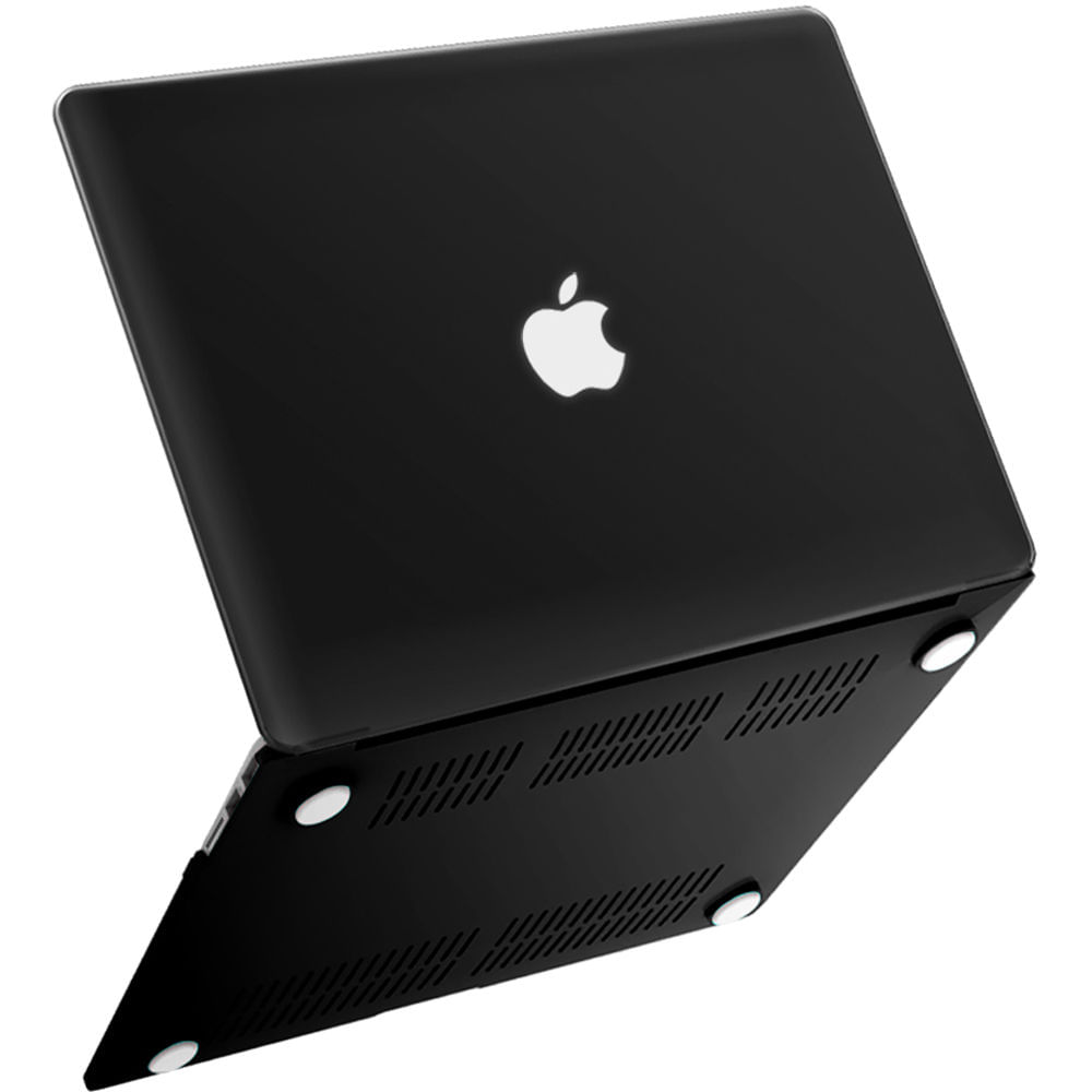 Funda iBenzer Neon Party para MacBook Air 11" (Negra) - Diseño Ligero, Acceso Completo a Botones y P