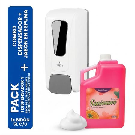 Dispensador de Jabon Liquido Espuma 1000 ml