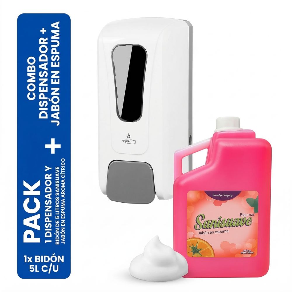 Dispensador de Jabon Liquido Espuma 1000 ml