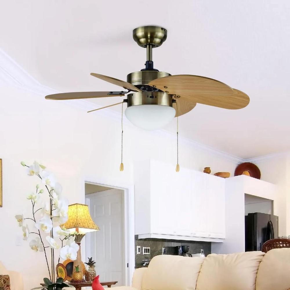 Ventilador de Techo Armo 1L 6Asp Cafe 50 W