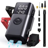 Arrancador de Batería para Auto 2000A con Compresor Digital 150 PSI Portátil 12V