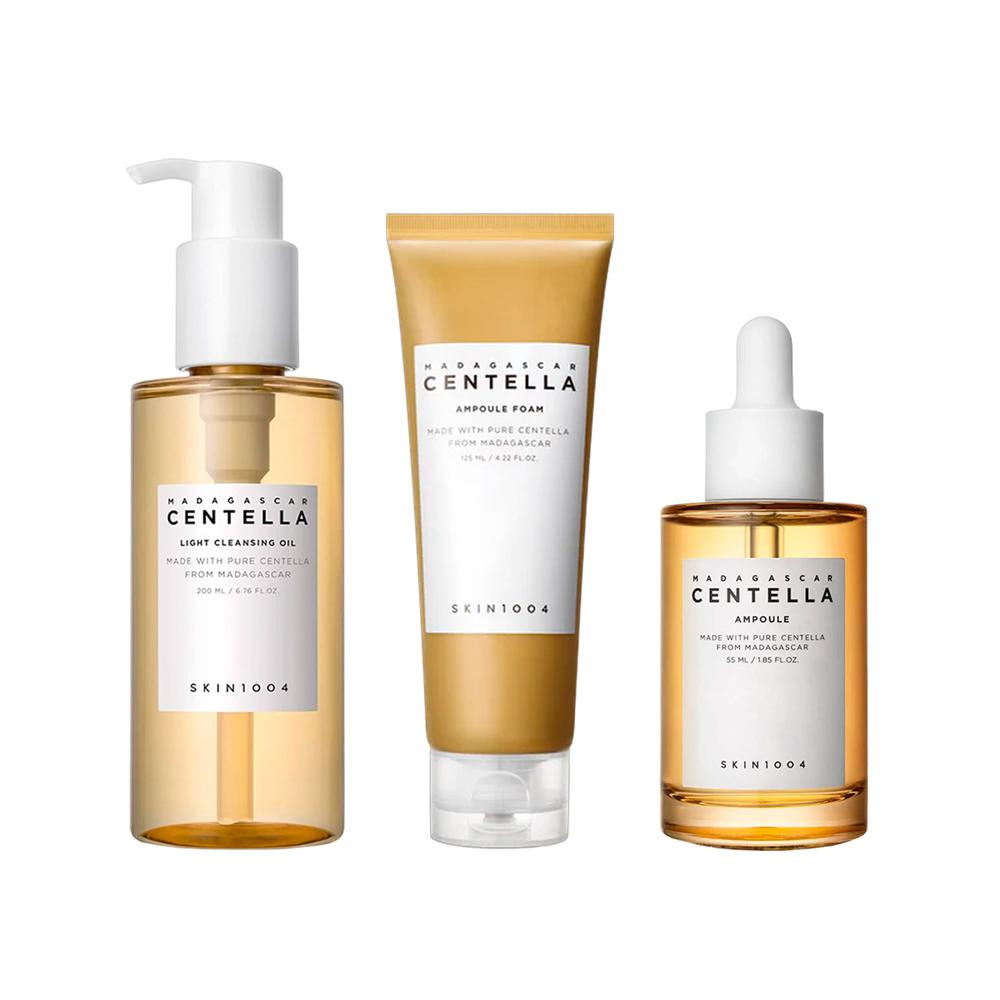 Magadascar Centella Oil 200ml + Foam 125ml + Ampoule 50ml SKIN1004