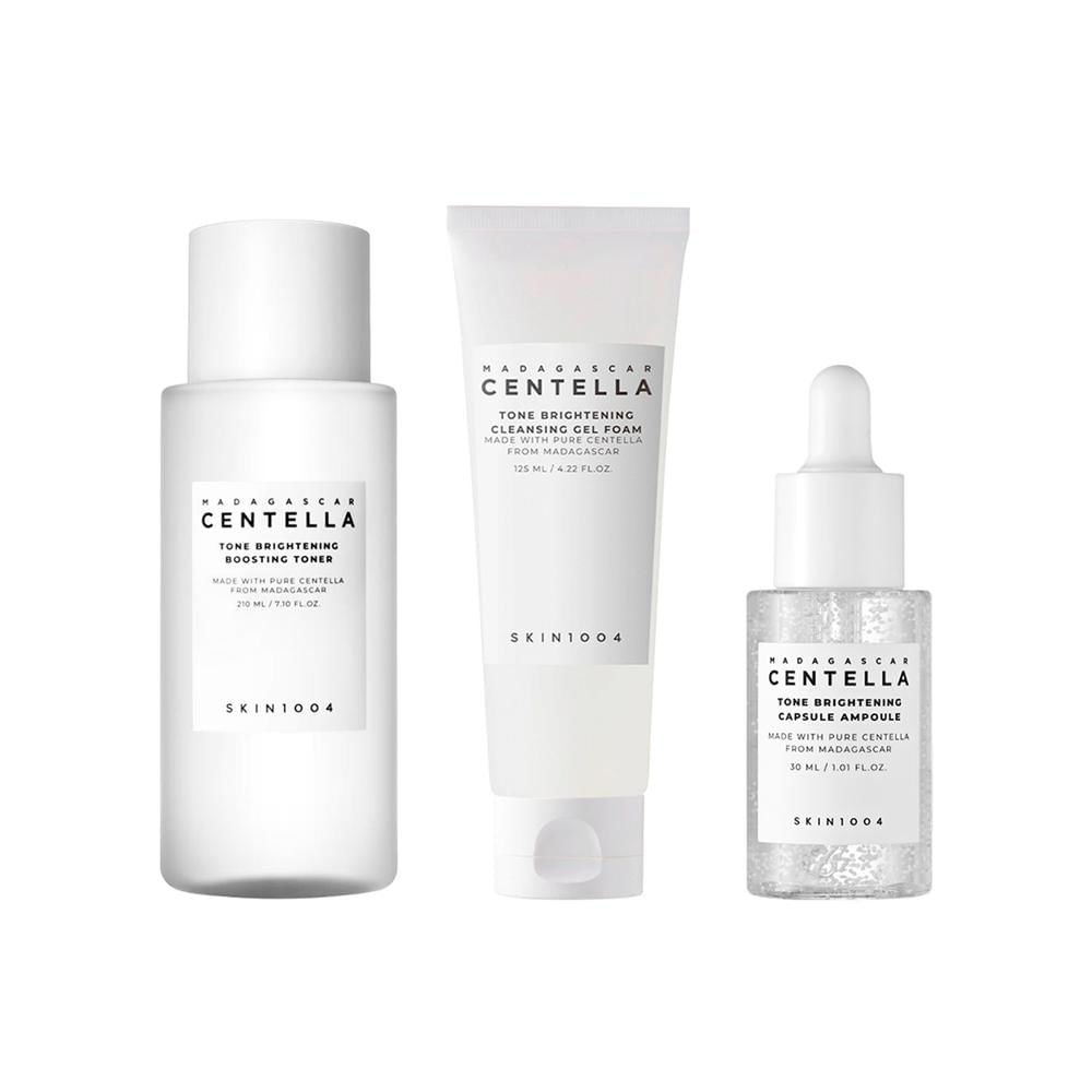 Tone Brightening Gel Foam 125ml + Toner 210ml + Ampoule 30ml SKIN1004