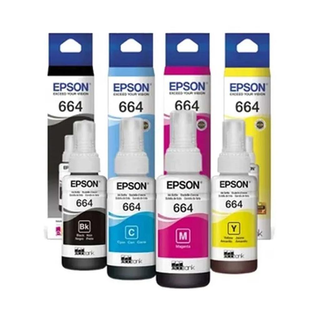 KIT POR 4 TINTAS EPSON T664