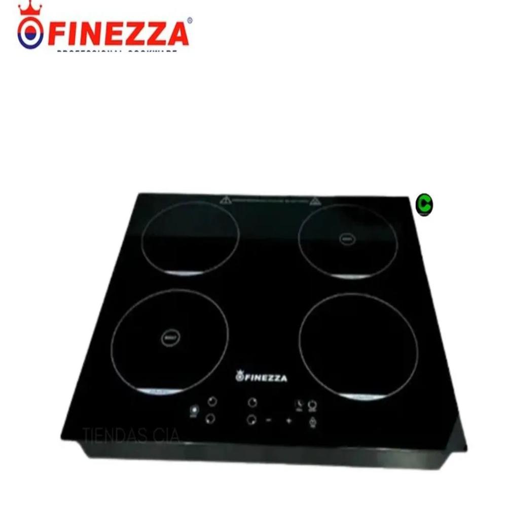 Cocina Induccion Finezza Cuatro Hornillas Moderna Negro