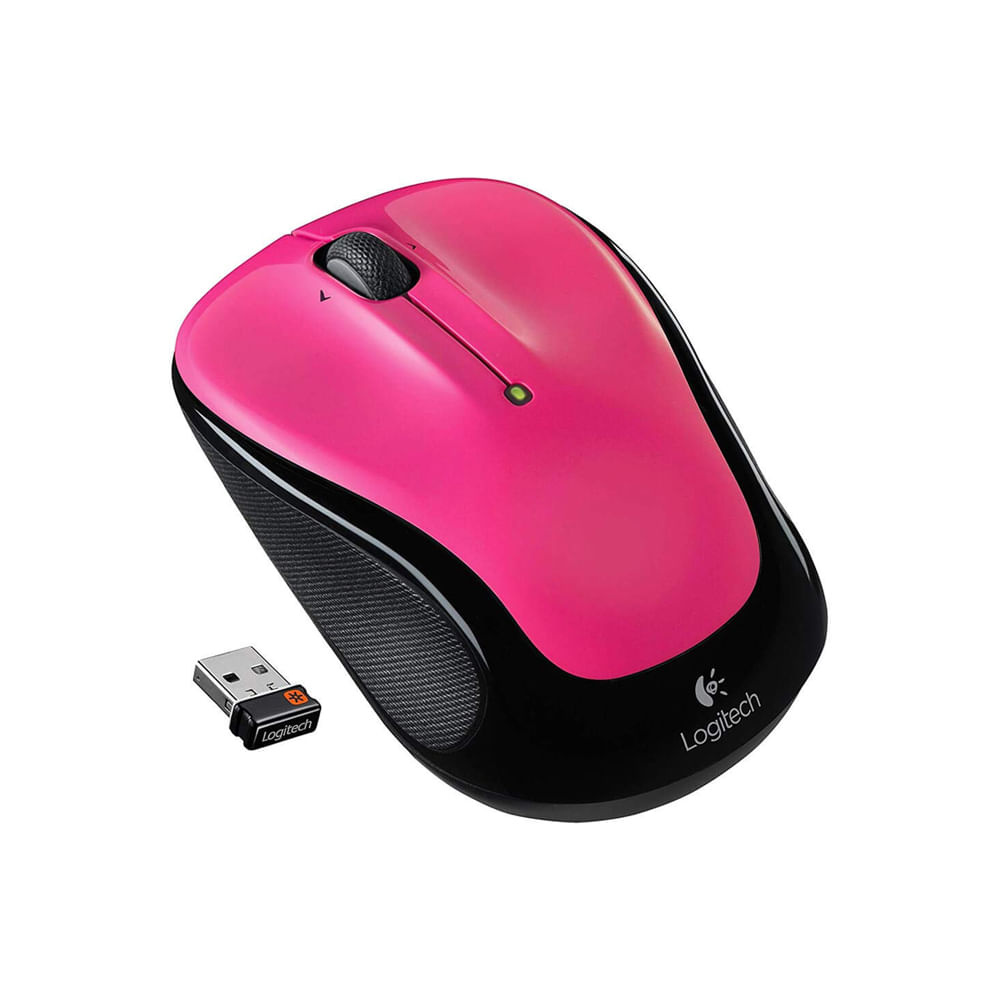 Mouse Inalámbrico Logitech M325 en Rosa Brillante Ideal para Navegación Rápida y Cómoda