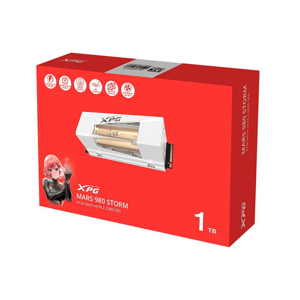 SSD M.2 PCIe 1TB XPG MARS 980 STORM G5 - Alta Velocidad y Rendimiento Superior para tu PC