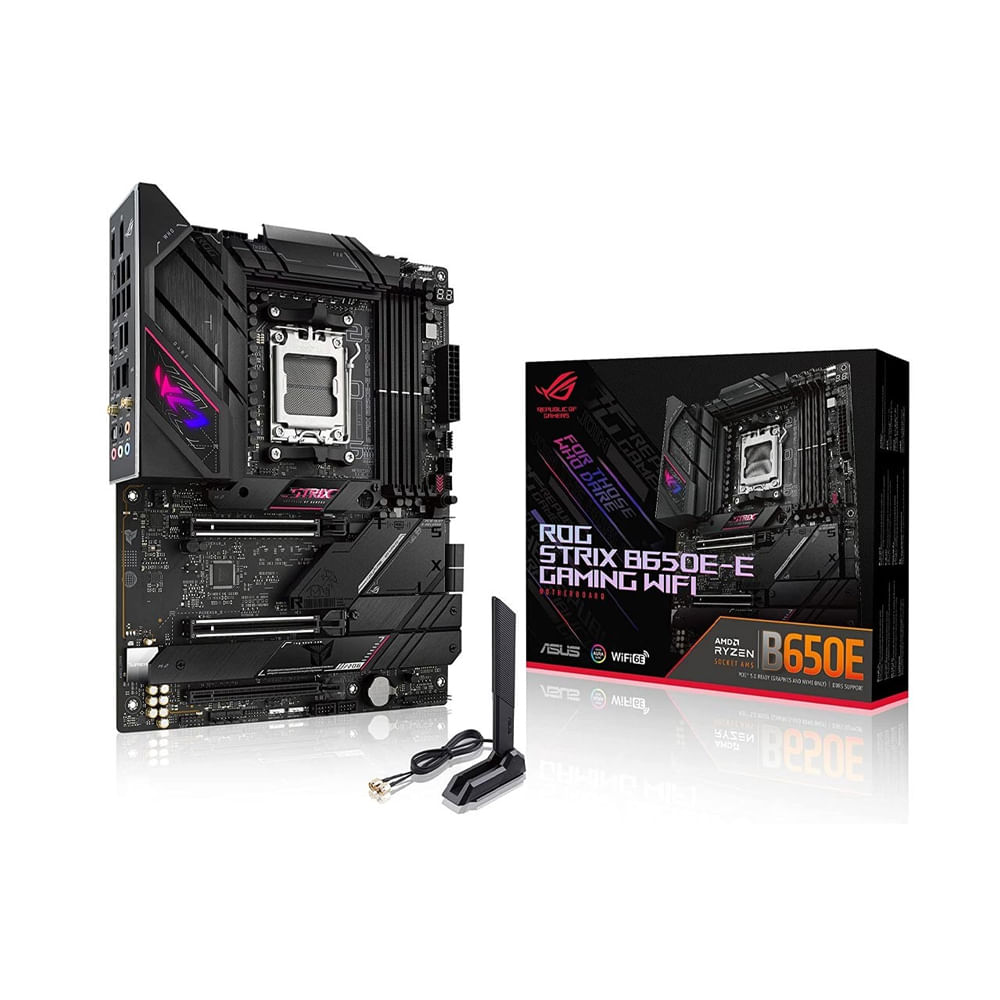 Placa Base ASUS ROG STRIX B650E-E GAMING WIFI ATX - Chipset AMD B650 Socket AM5 Conectividad Wi-F