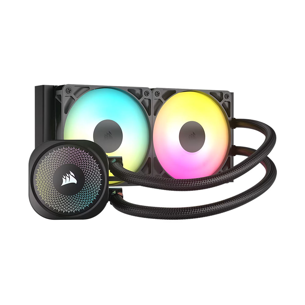 Corsair NAUTILUS 240 RS - Radiador de refrigeración líquida ARGB para CPU 240mm Negro 2100rpm