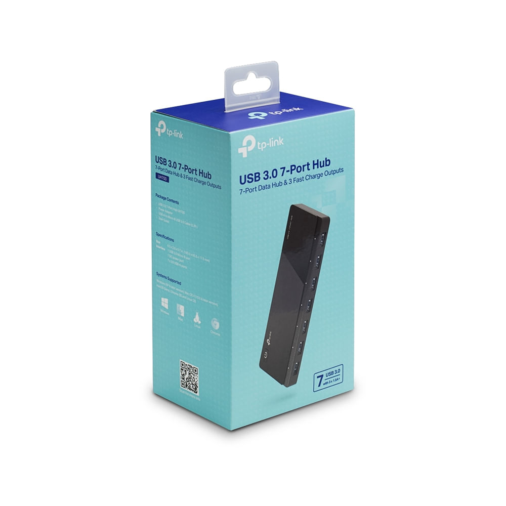 HUB USB 7 Puertos TP-LINK UH700 - Alta Velocidad de 5Gbps Conectividad Rápida y Eficiente