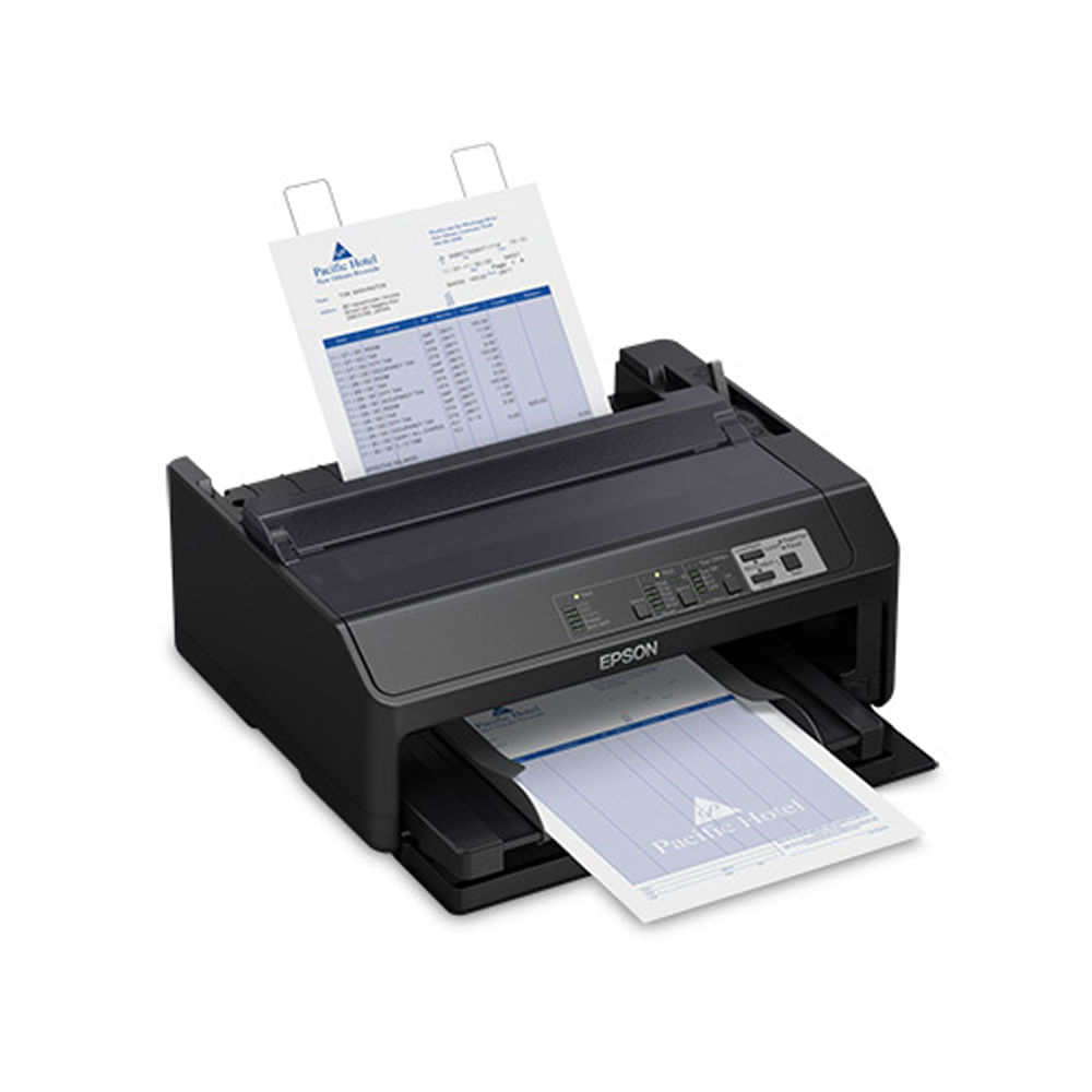 Impresora matricial Epson FX-890II, 9 clavijas, monocromo, USB y paralelo, 738 cps, compacta.