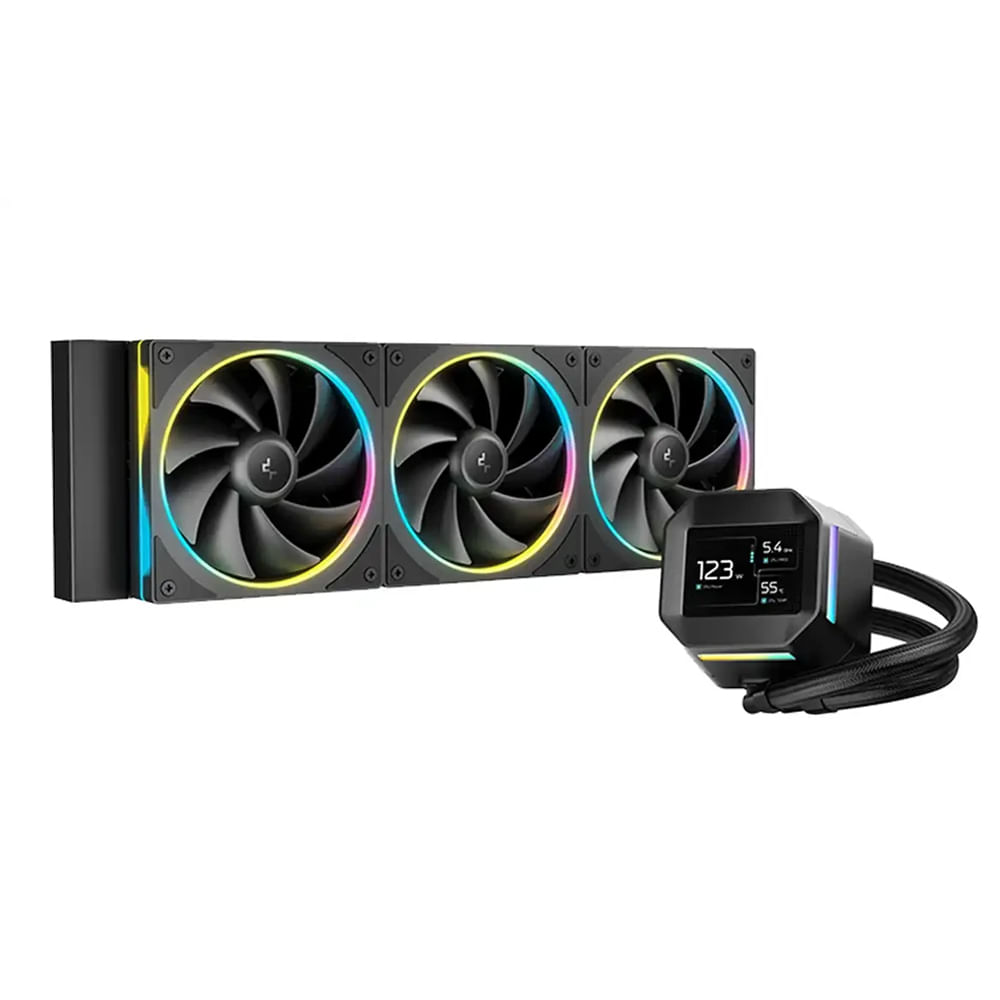 Sistema de Enfriamiento Líquido Deepcool LM360 Digital ARGB 3 Ventiladores Eficiencia y Estilo