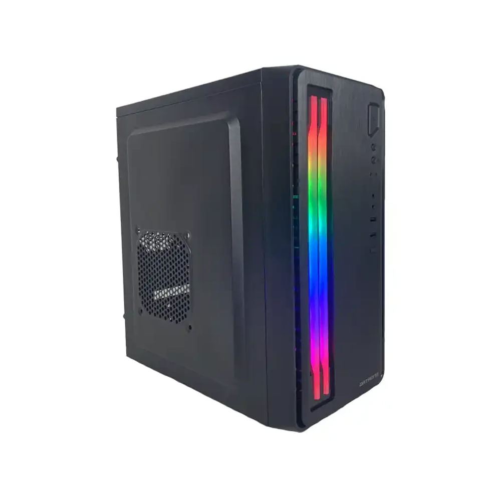 Case Dataone Orion Star 508 RGB Fuente 600W Ventilador LED Negro Ideal para Gaming y PC