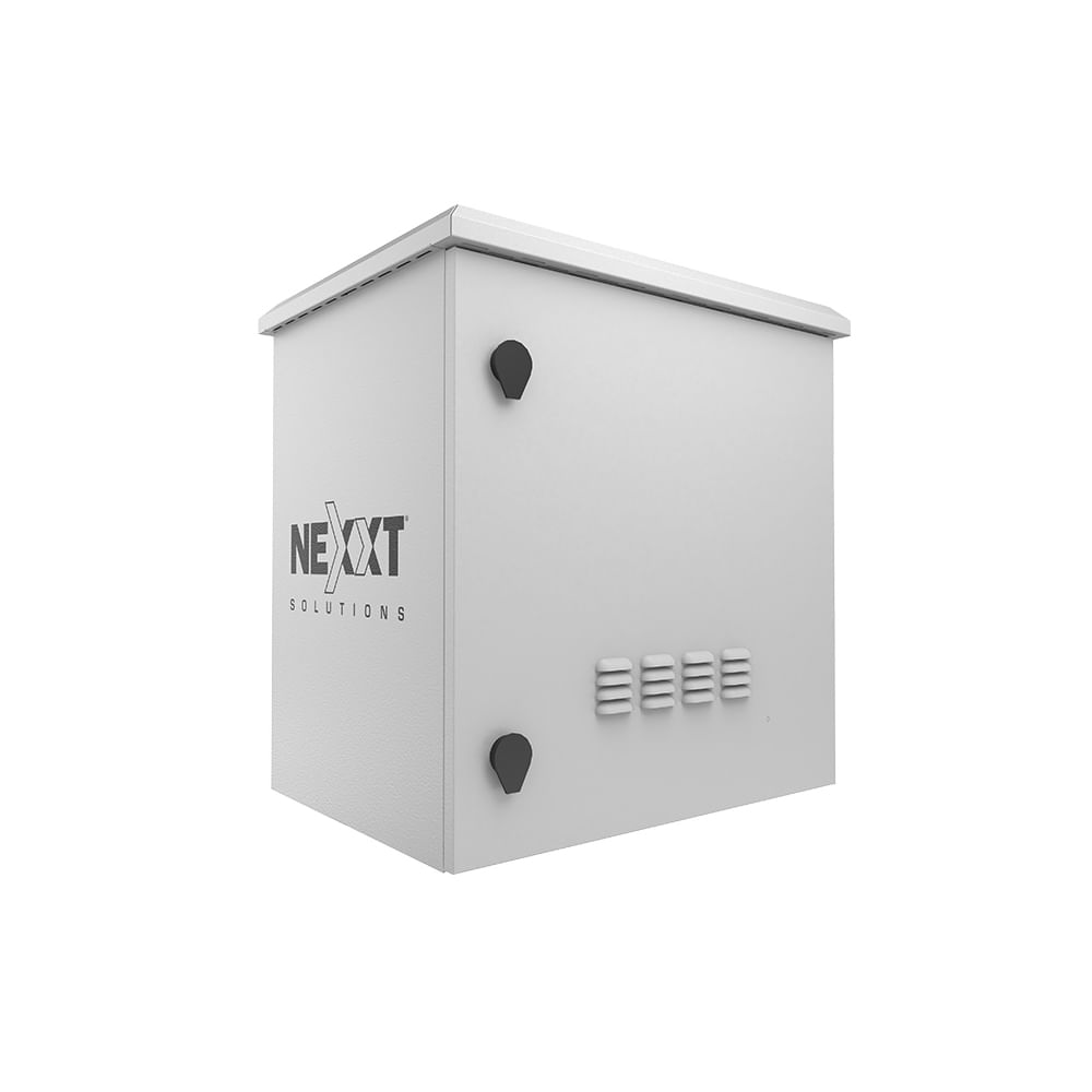 Gabinete Exterior Nexxt Solutions NPCO12U64P Acero SPCC Montaje en Poste Color Gris Claro