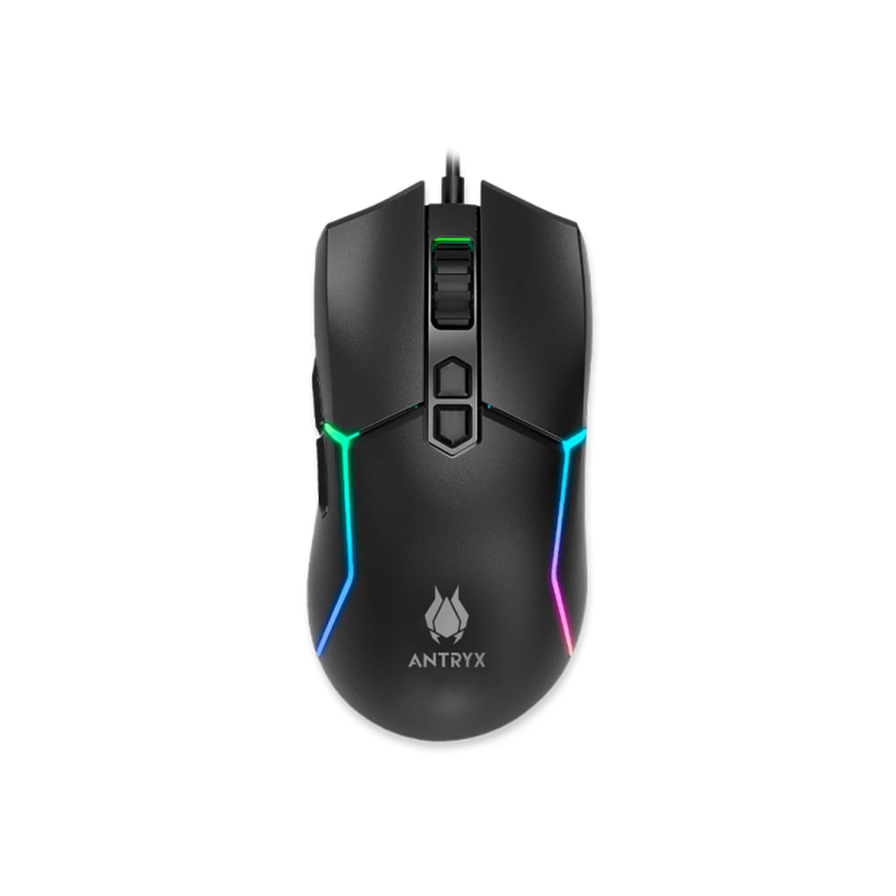MOUSE Gaming ANTRYX M770 RGB 128K Alta Precisión Personalizable Ergonomía Colorido