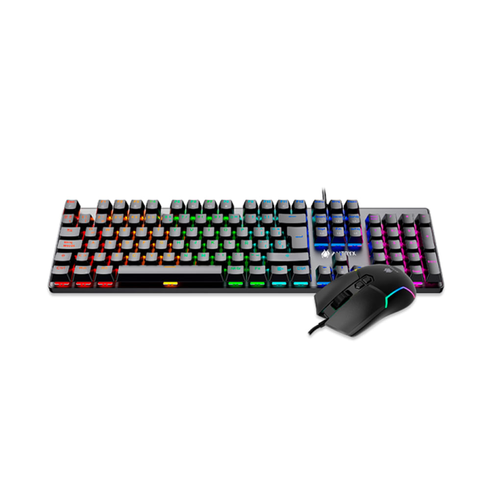 Teclado y Mouse Gaming ANTRYX GC3500 SW Blue RGB Mecánico Con Iluminación Personalizable