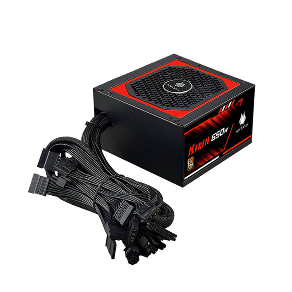 Fuente Antryx Kirin V2 650W 80 Plus Bronze Alta Eficiencia para PC Gaming