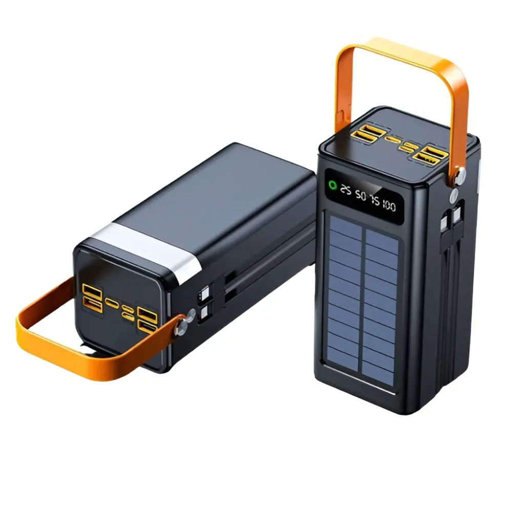 Cargador Con Panel Solar 60000mah Bossney Carga Rápida