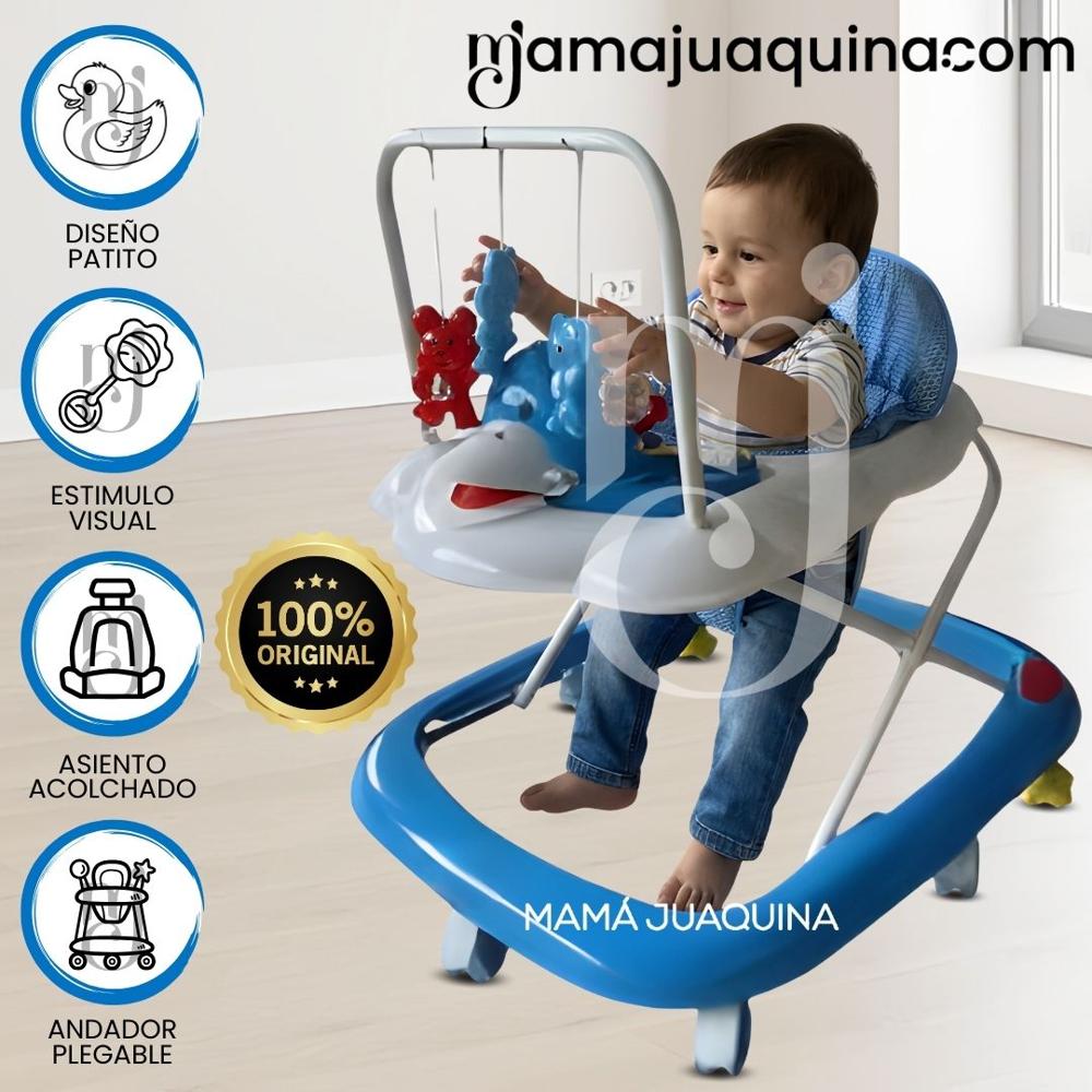 Andador con Tablero Musical UGLY DUCKY Blue-Grey