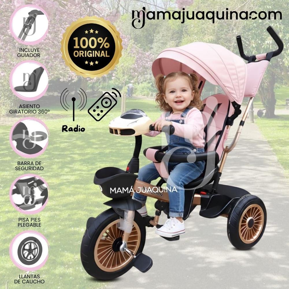 Triciclo Guiador para Niños FABRER Pink