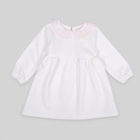 Vestido Para Bebe Niña Baby Circus Neck Brod Ecru Talla 6M
