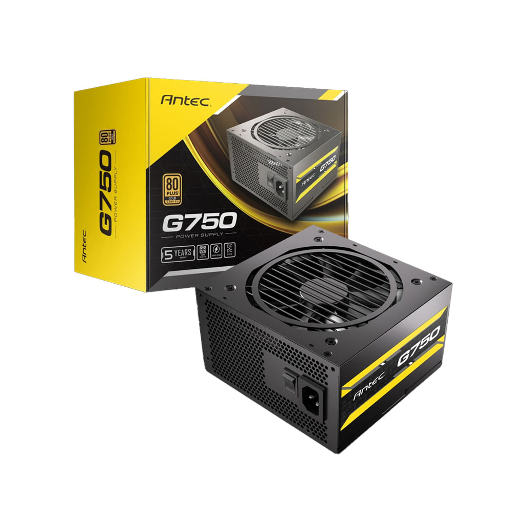 Fuente de Poder Antec Atom G750 750W Eficiencia 80 Gold Compacidad y Rendimiento Superior