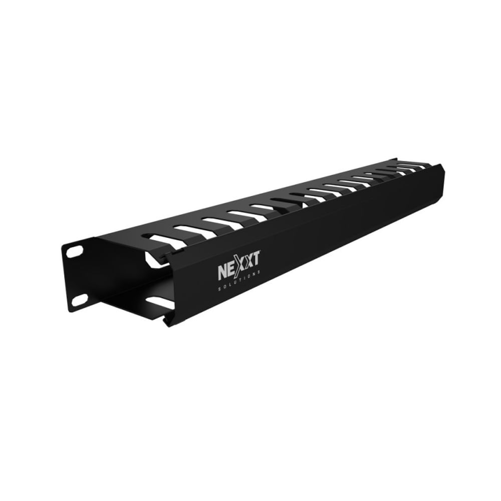Organizador de Cables Horizontal Nexxt Solutions 1U para Bastidor 19 Ideal para Gestión Efectiva