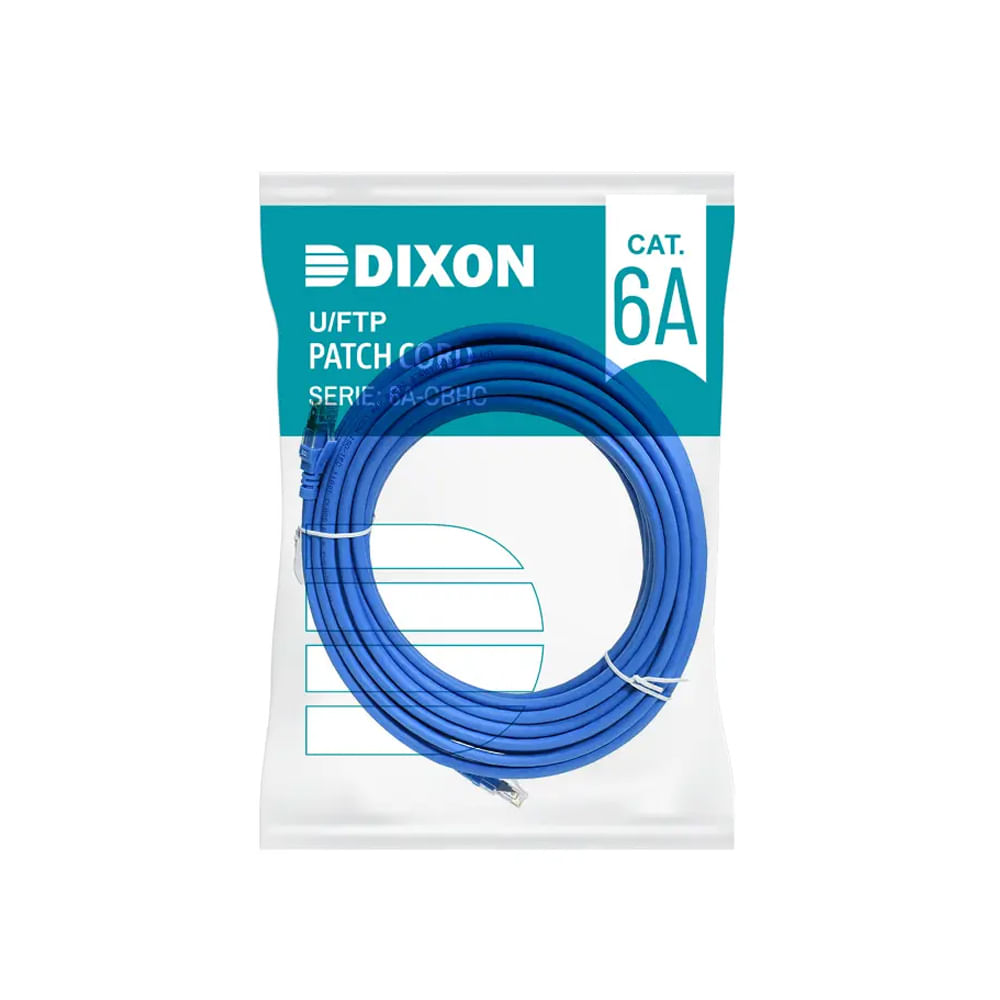 Cable de Red Cat-6A Dixón 15m Azul - Alta Velocidad para Conexiones Fiables y Estables
