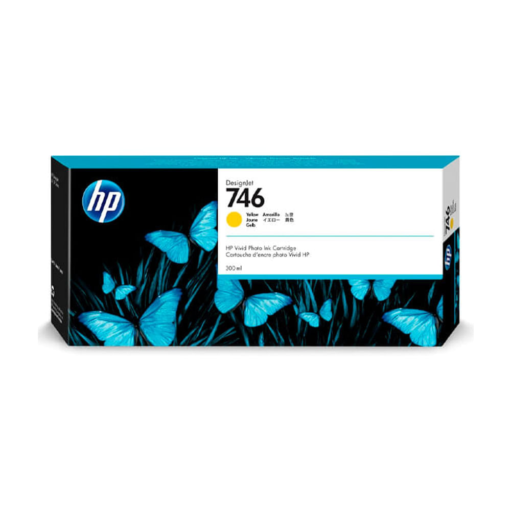 Tinta HP P2V79A 746 300ml Amarillo Compatibilidad Z6 Z9 Impression