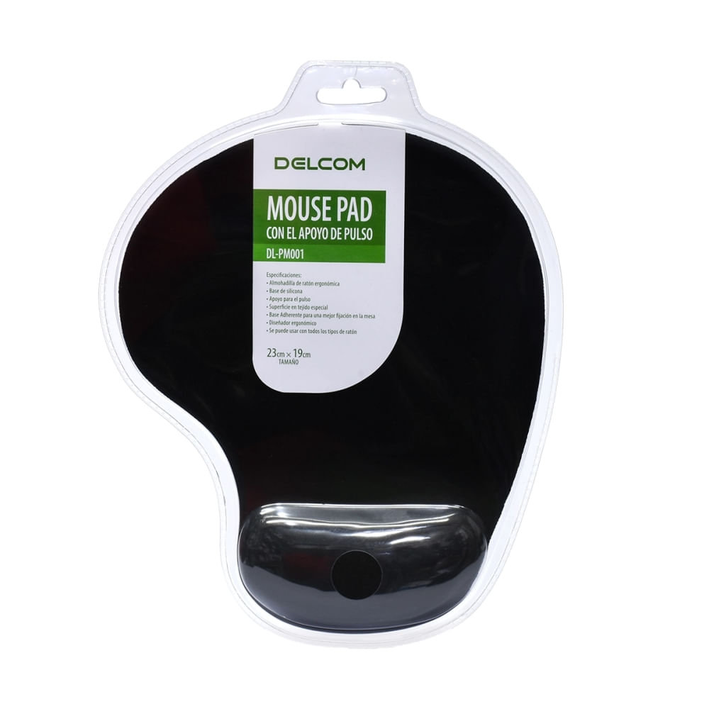 Pad Mouse Ergonómico Delcom con Descansador de Muñeca