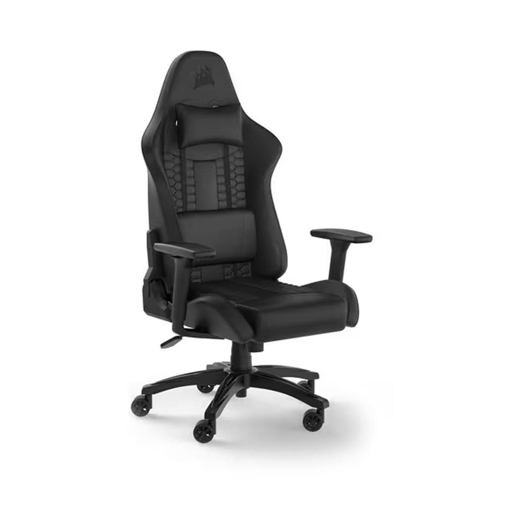 Sillón de Juego Corsair TC100 - Espuma de memoria - Acero, Nilón - Negro