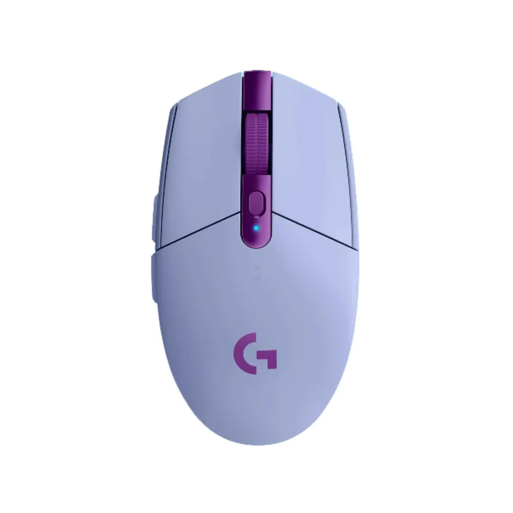 Mouse Logitech G305 Lightspeed Wireless usando tecnología inalámbrica color lila