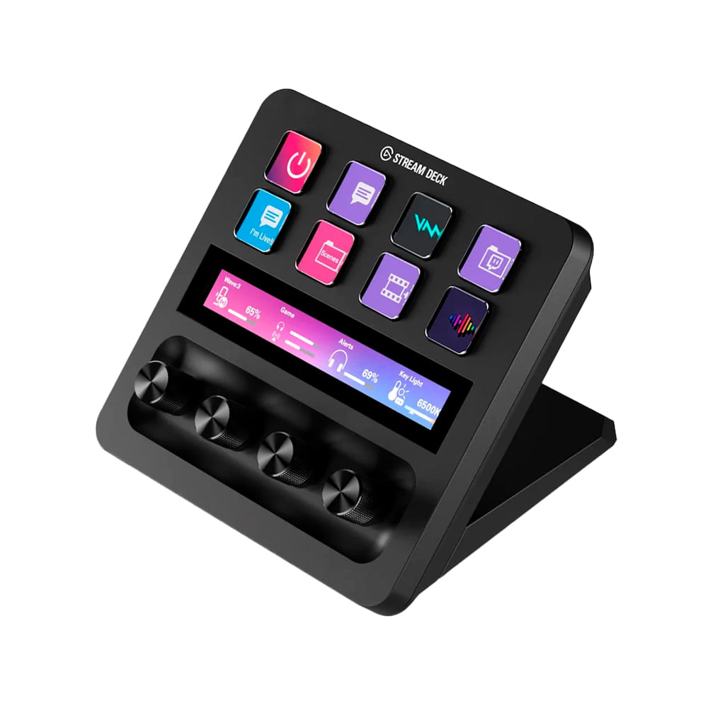 Stream Deck+ Elgato Black 9 Teclas LCD Conectividad