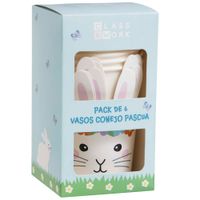 Pack 6 Vasos Conejo de Pascua CLASS&WORK