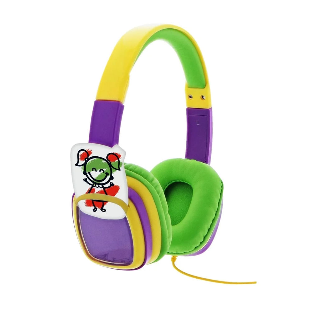 Audífonos de Diadema Xtech Sound Art XTH-350YL limitador de volumen 85 dB