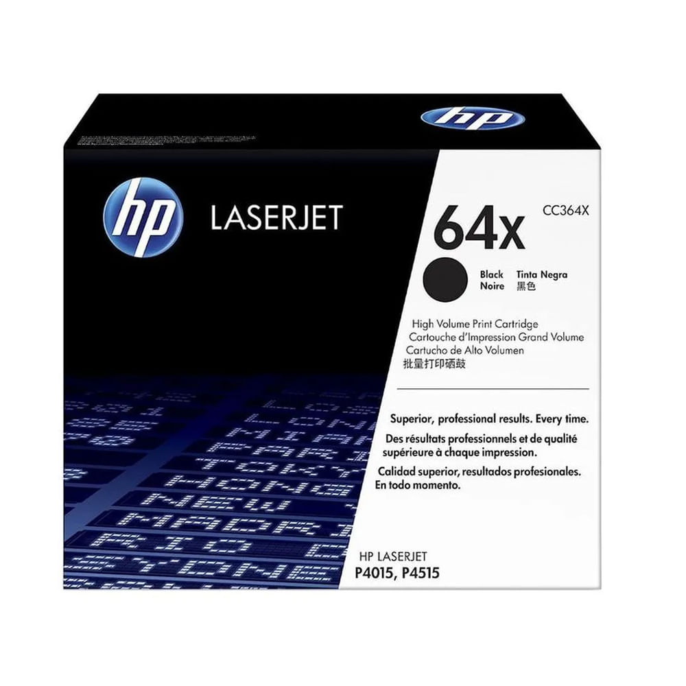 Cartucho de tóner HP 64X alto rendimiento negro