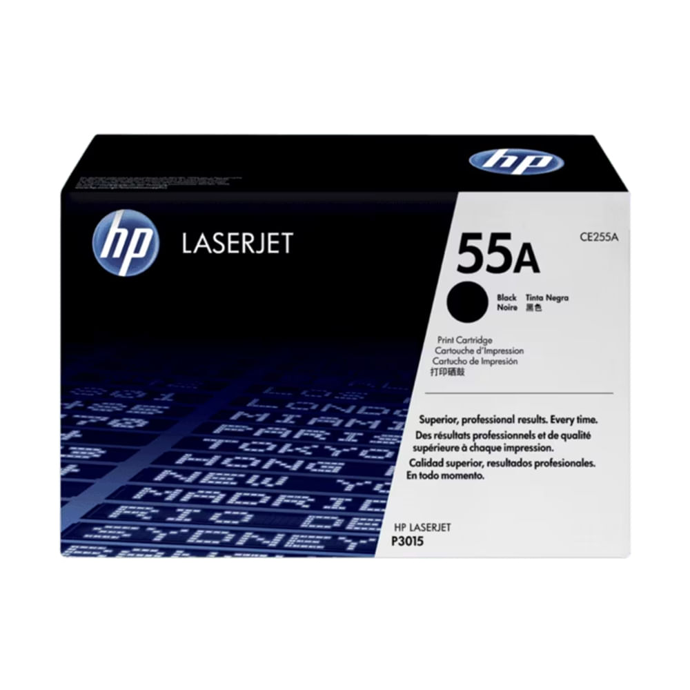 Cartucho de tóner HP 55A - Negro - LaserJet - rendimiento elevado
