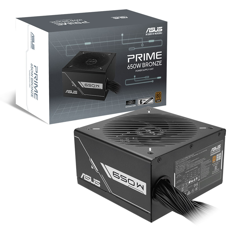 Fuente 650W ASUS PRIME 80 Plus Bronze potencia