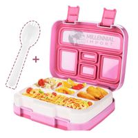 Lonchera Taper para Niños y Adultos Bentgo - Sin Derrames libre de BPA color Rosado 5 Divisiones