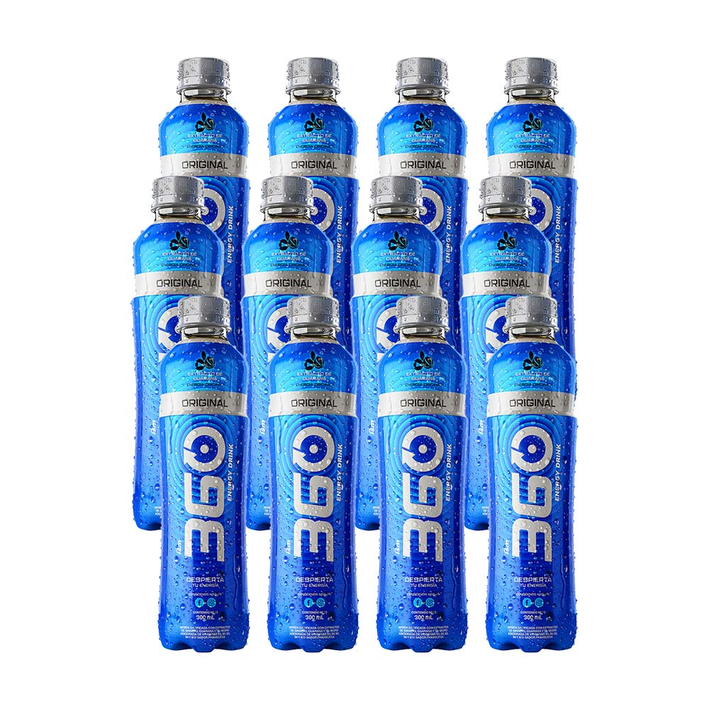 Bebida Especial Energy Drink 360 Paquete 12 Botellas 300ml c/u