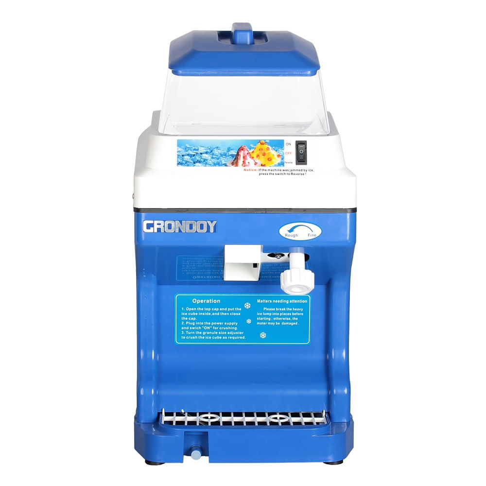 Raspadillera Eléctrica Comercial GRONDOY 200 Kg Por hora Punto Nieve Profesional