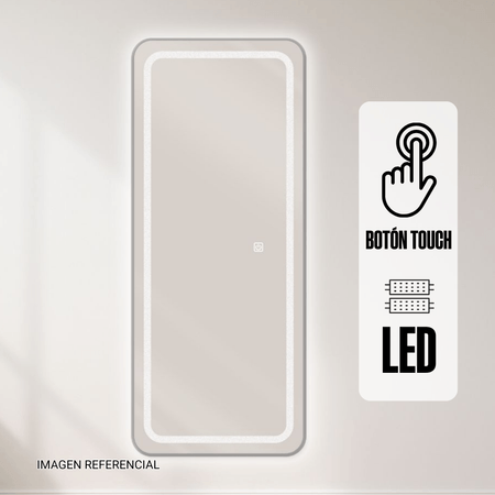 Espejo LED 120cm Modelo LED Aluminio